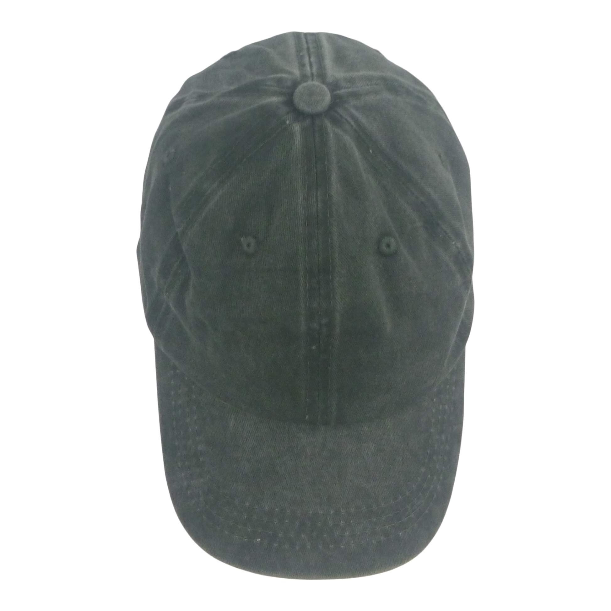 BSTC 6-Panel Baseball Cap, Distressed Cotton, Green - Image 3
