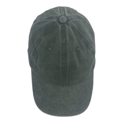 BSTC 6-Panel Baseball Cap, Distressed Cotton, Green - Image 3