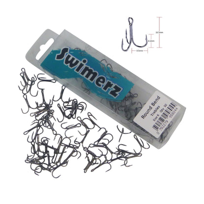 Swimerz Round Bend Trebles Size 6, 50 pack - Image 3