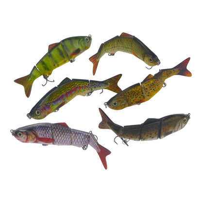 Finesse Naturals 4 Segment Swimbait, 110mm, Rainbow - Image 3