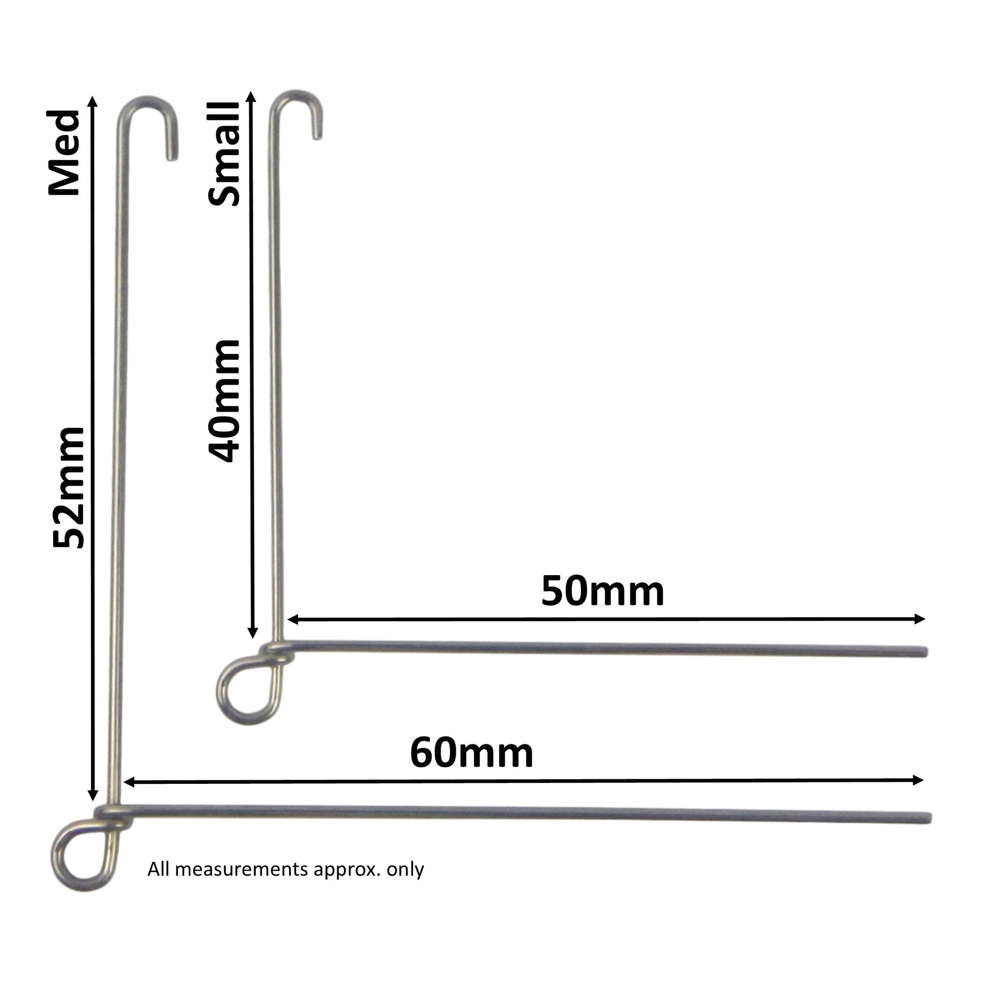 Artizan Spinnerbait Forms, Closed Eye, Small, Qty 8 - Image 2
