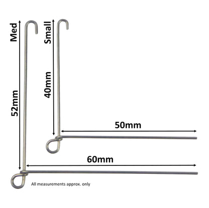 Artizan Spinnerbait Forms, Closed Eye, Medium, Qty 8 - Image 2