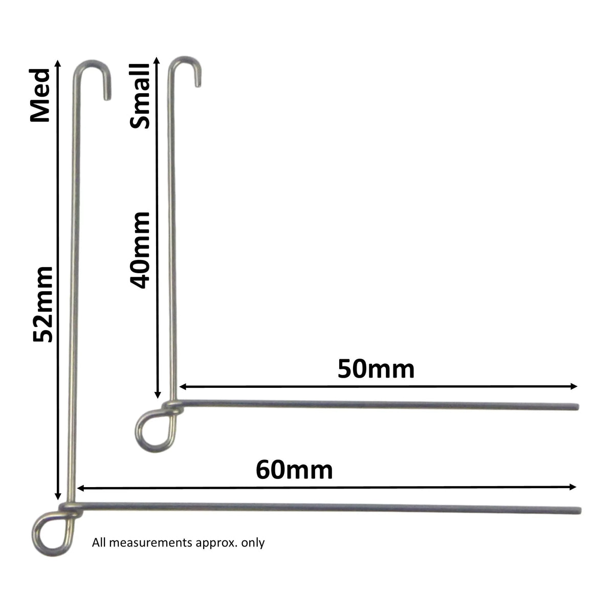 Artizan Spinnerbait Forms, Closed Eye, Medium, Qty 8 - Image 2