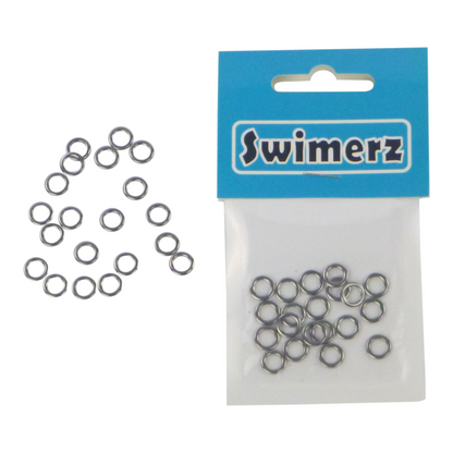 Swimerz Solid Jigging Rings, 8mm, 20 pack - Image 3