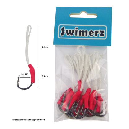 Swimerz 2/0 Single Assist Hooks, 10 pack - Image 2