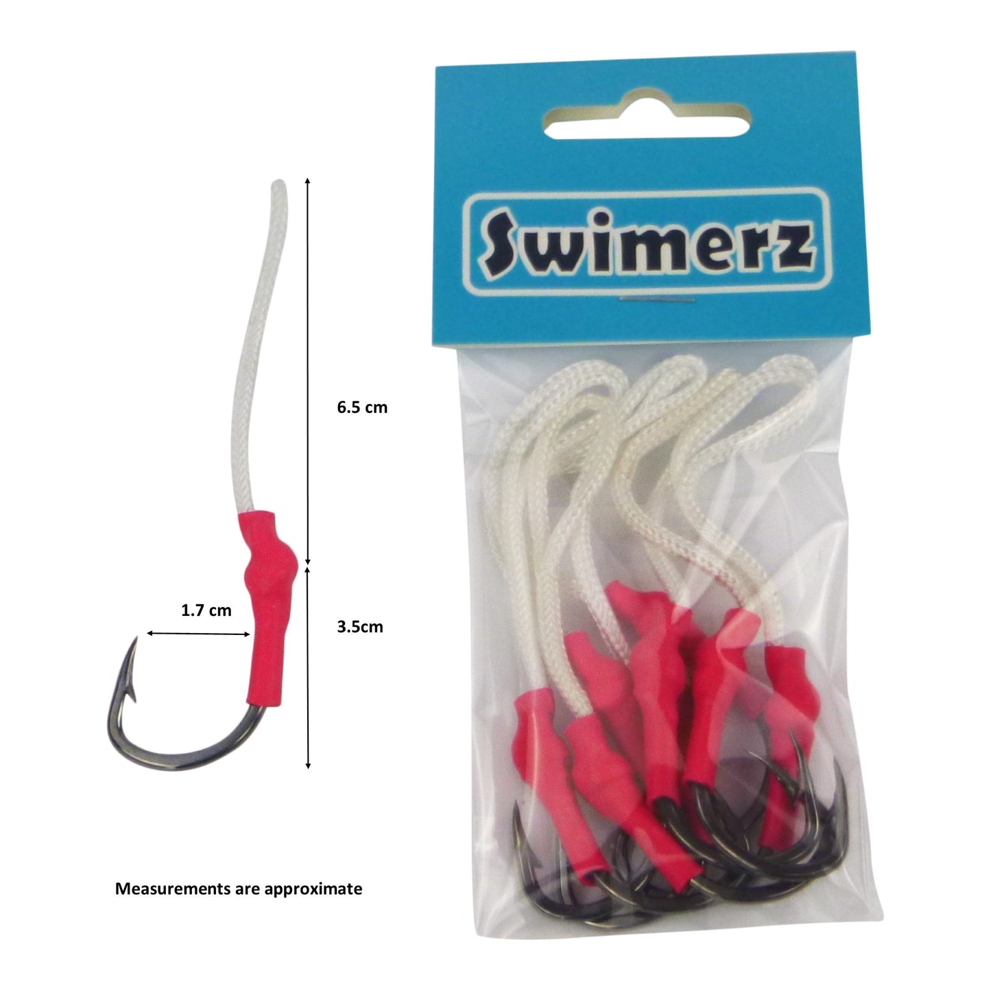 Swimerz 4/0 Single Assist Hooks, 8 pack - Image 2