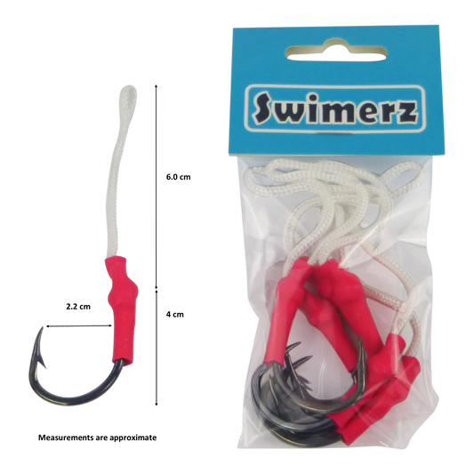 Swimerz 5/0 Single Assist Hooks, 6 pack - Image 2