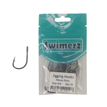 Swimerz 4/0 Heavy Duty Jigging Hooks 15 pack - Image 2
