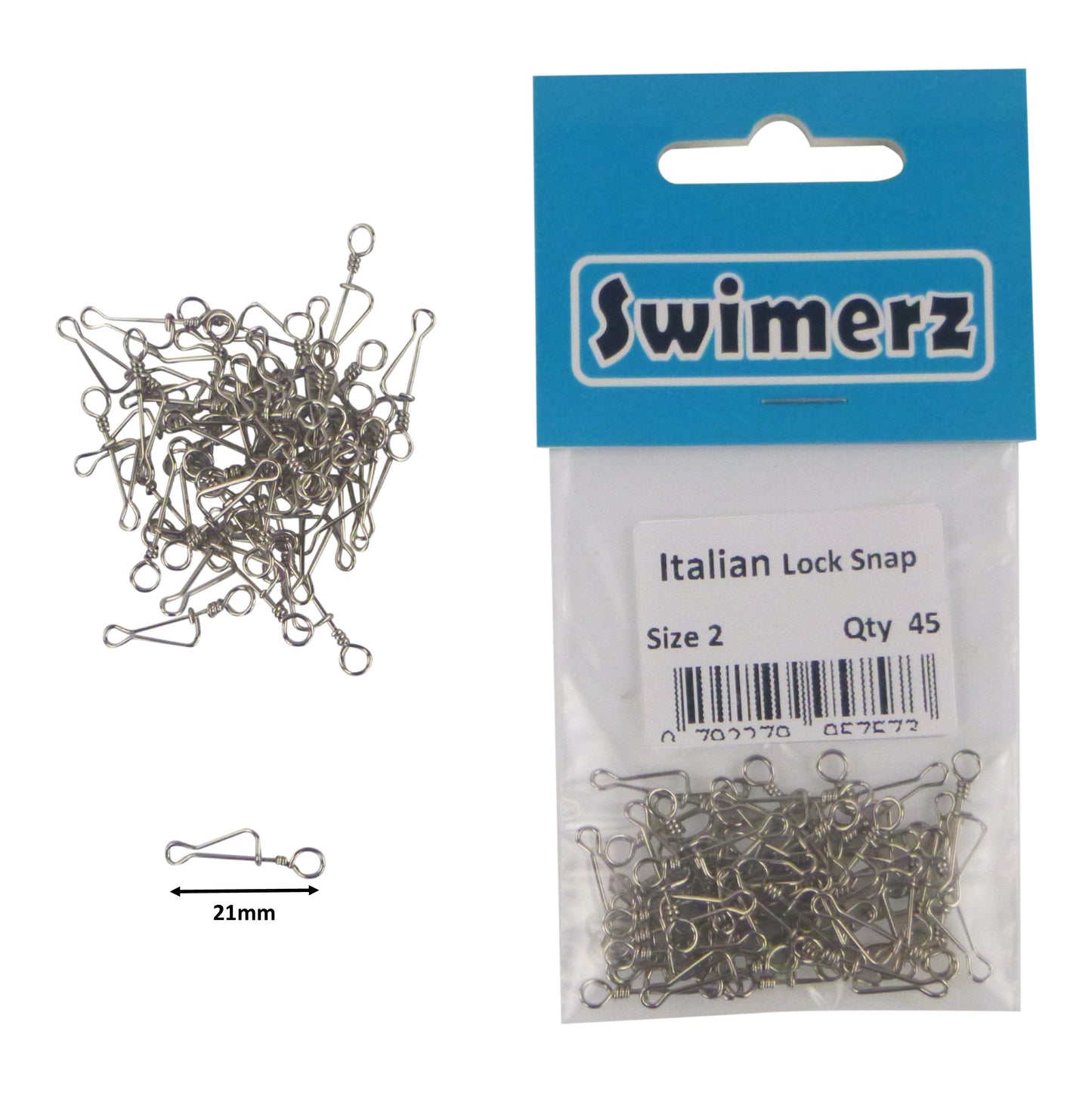 Swimerz Italian Snap, Closed Eye, size 2, 45 pack - Image 2