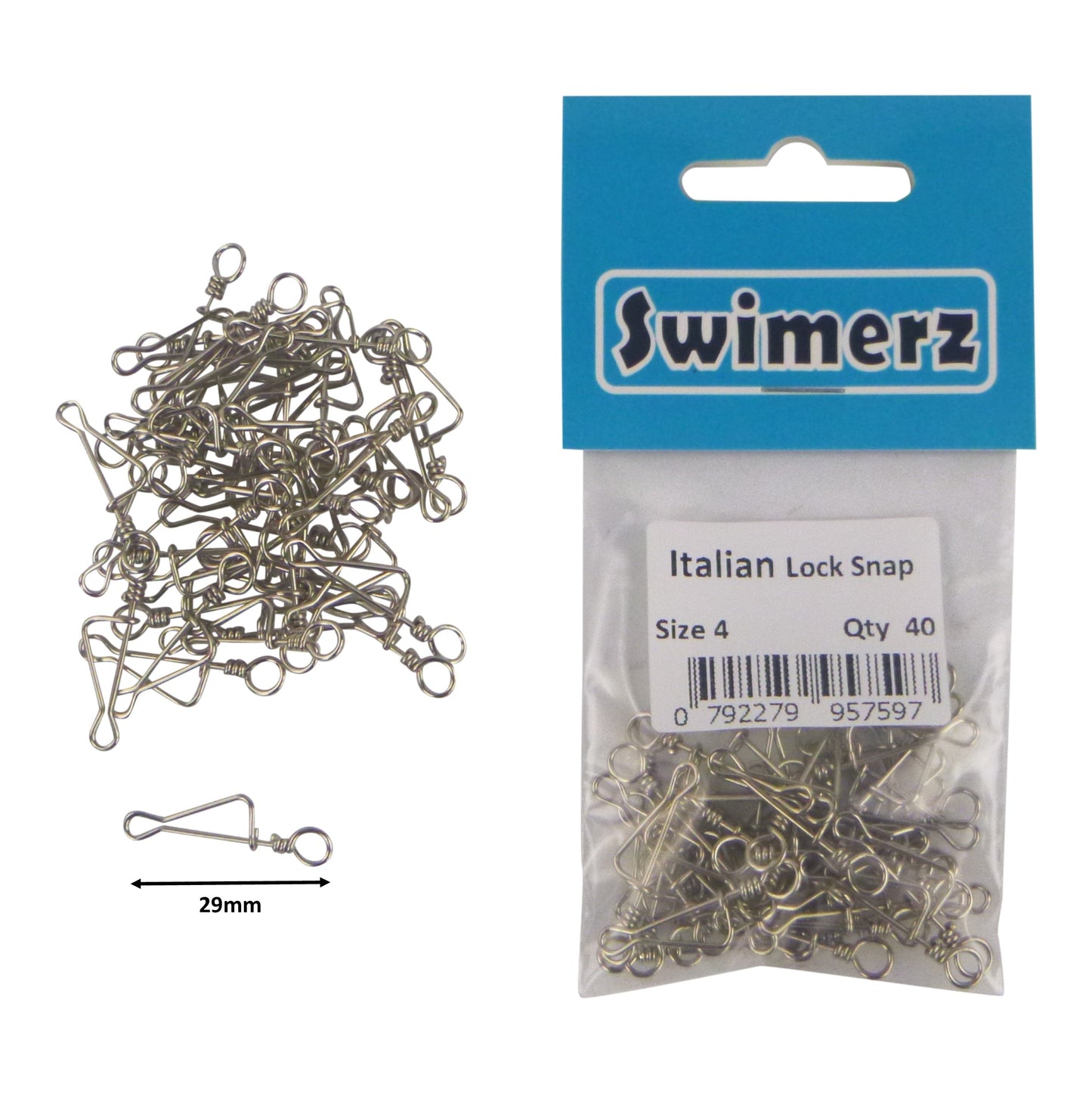 Swimerz Italian Snap, Closed Eye, size 4, 40 pack - Image 2