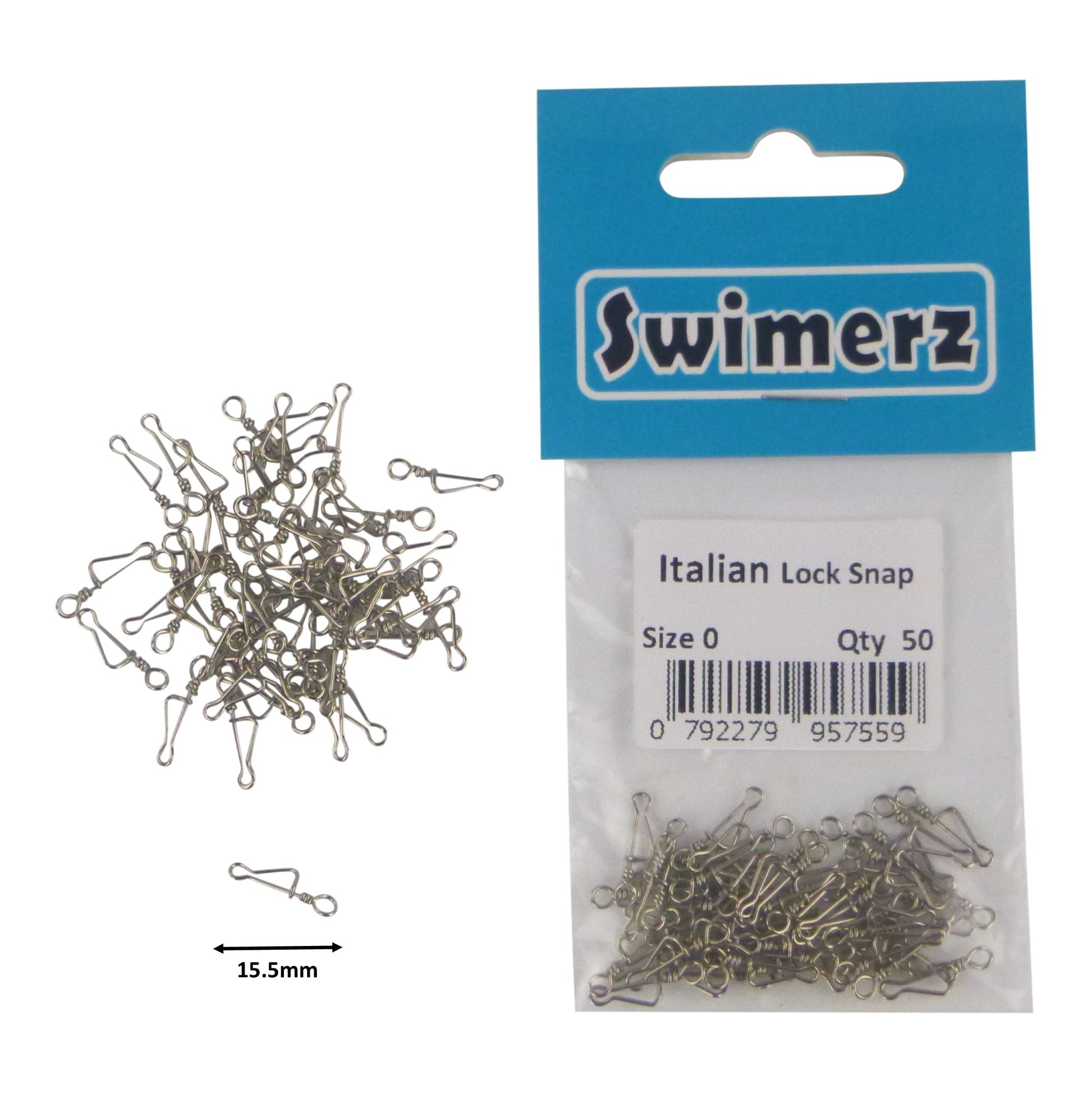 Swimerz Italian Snap, Closed Eye, size 0, 50 pack - Image 2