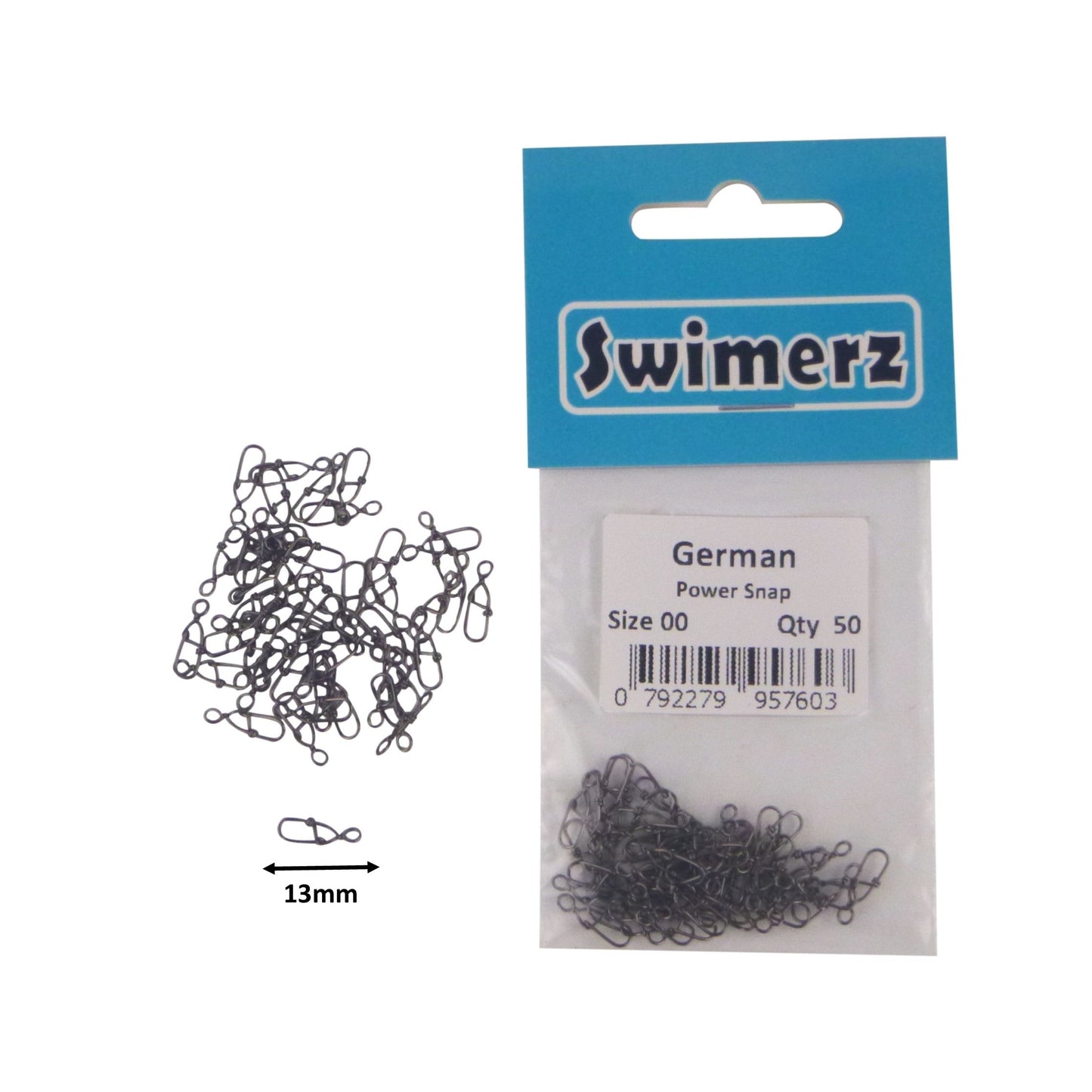 Swimerz German Power Snap, Closed Eye, size 00, 50 pack - Image 2