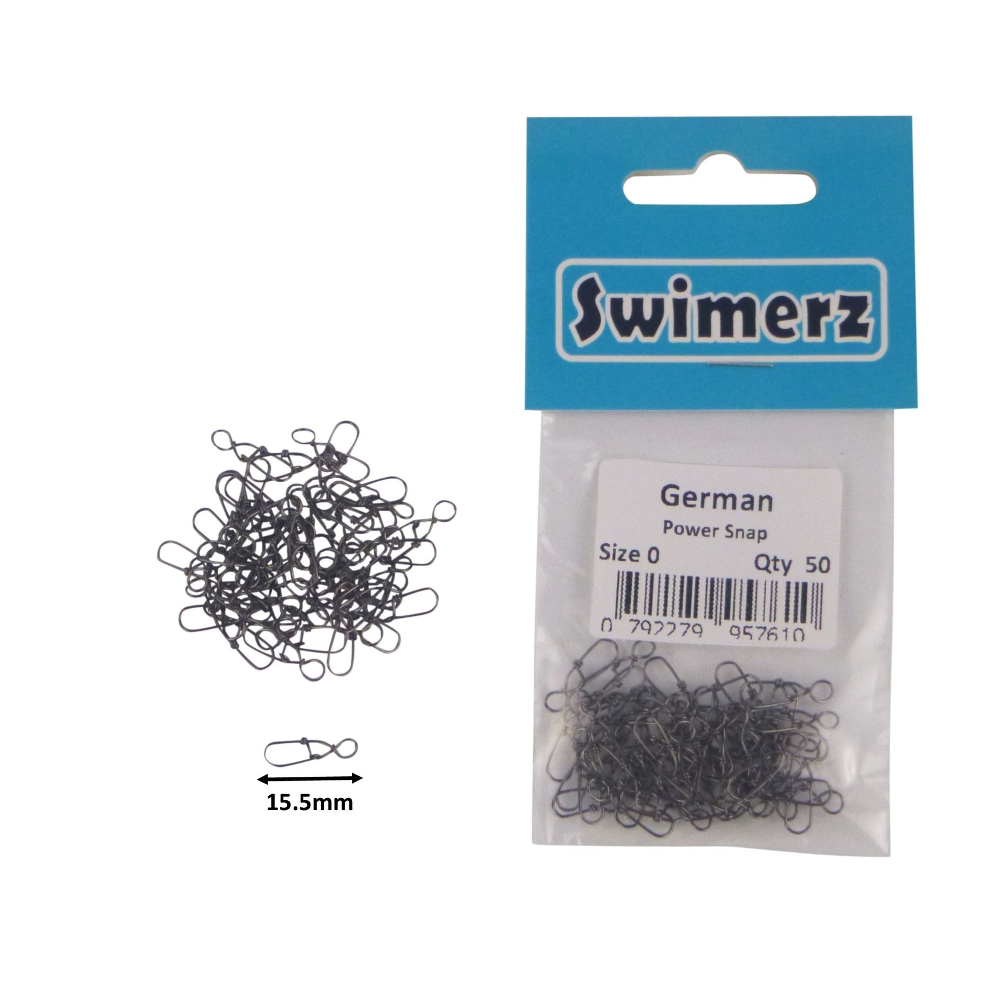Swimerz German Power Snap, Closed Eye, size 0, 50 pack - Image 2