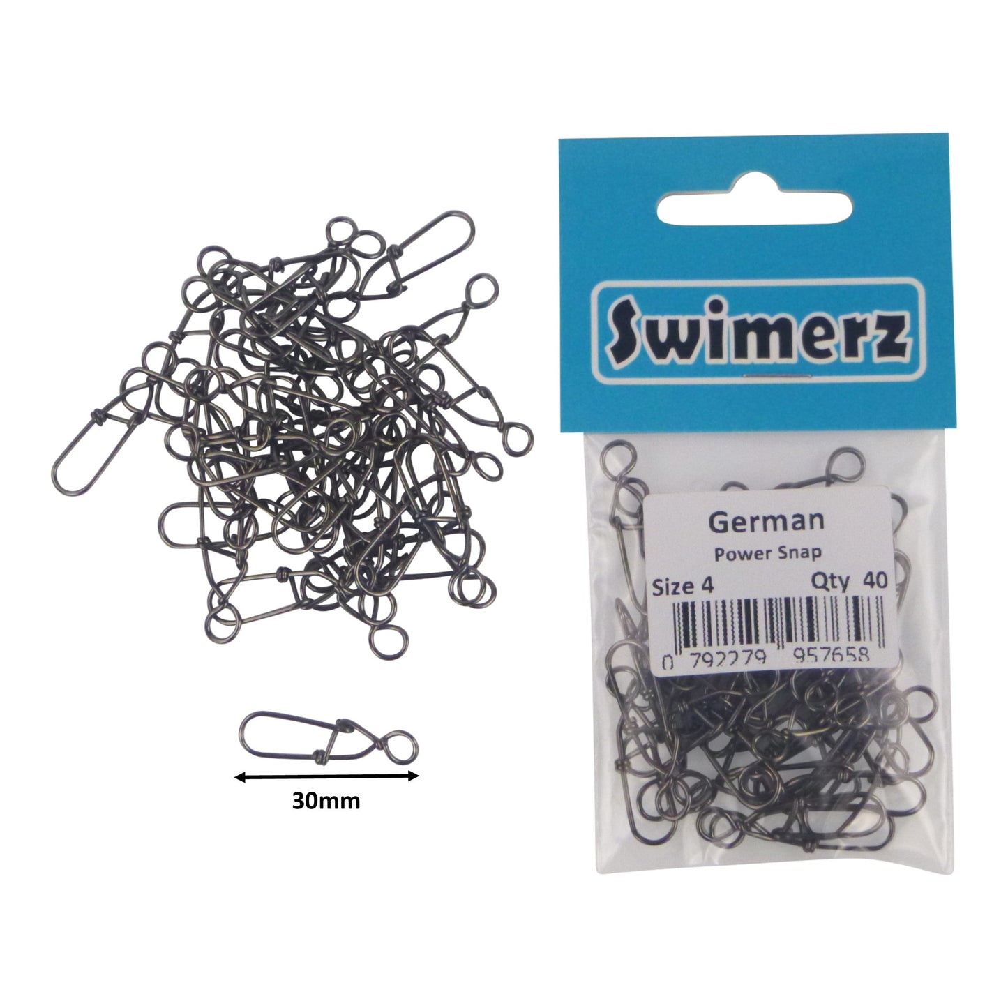Swimerz German Power Snap, Closed Eye, size 4, 40 pack - Image 2
