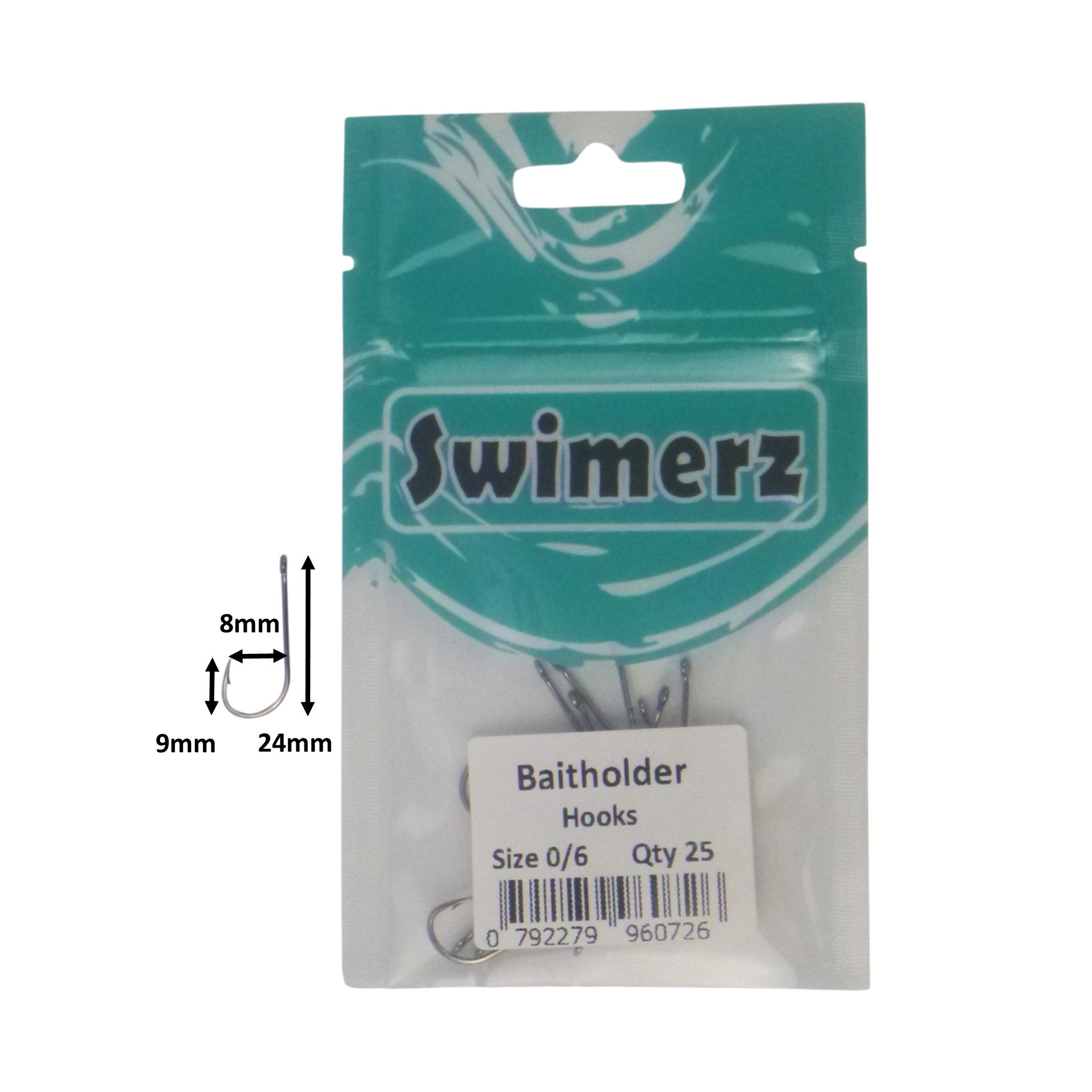 Swimerz 0/6 Baitholder Hook, Qty 25 - Image 3
