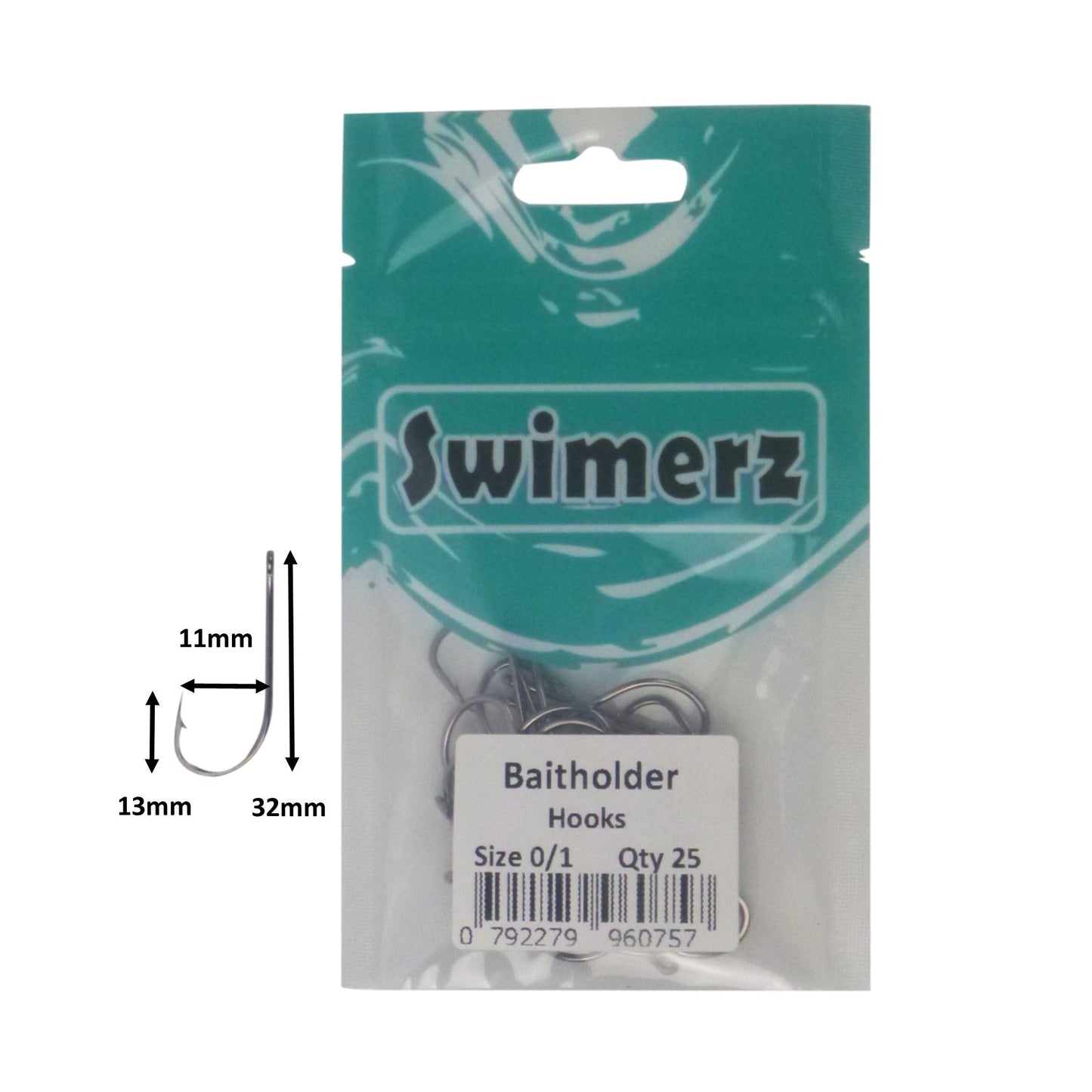 Swimerz 0/1 Baitholder Hook, Qty 25 - Image 3