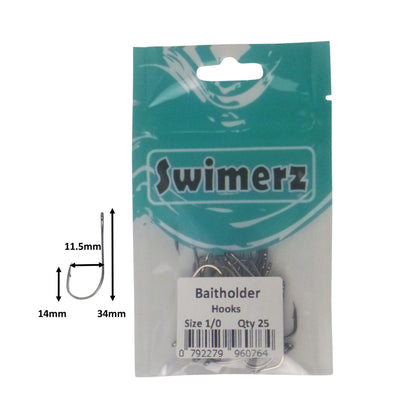 Swimerz 1/0 Baitholder Hook, Qty 25 - Image 3