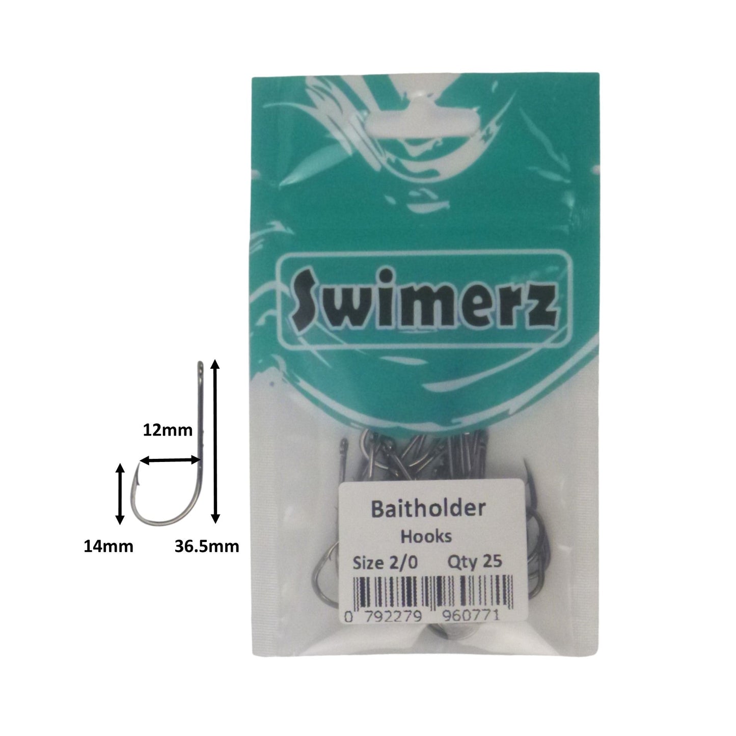 Swimerz 2/0 Baitholder Hook, Qty 25 - Image 3