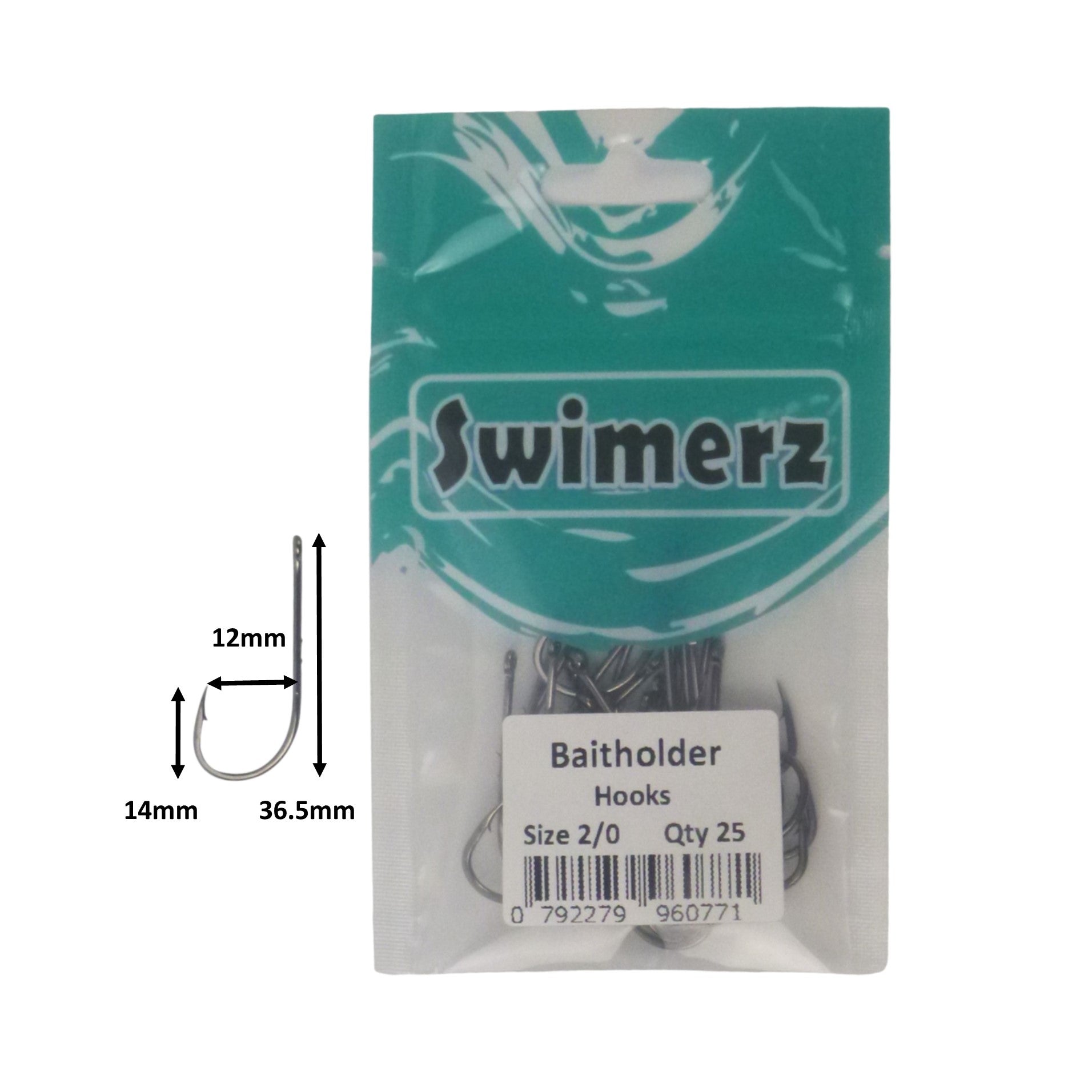 Swimerz 2/0 Baitholder Hook, Qty 25 - Image 3