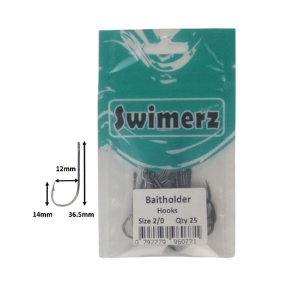 Swimerz 2/0 Baitholder Hook, Qty 25 - Image 3