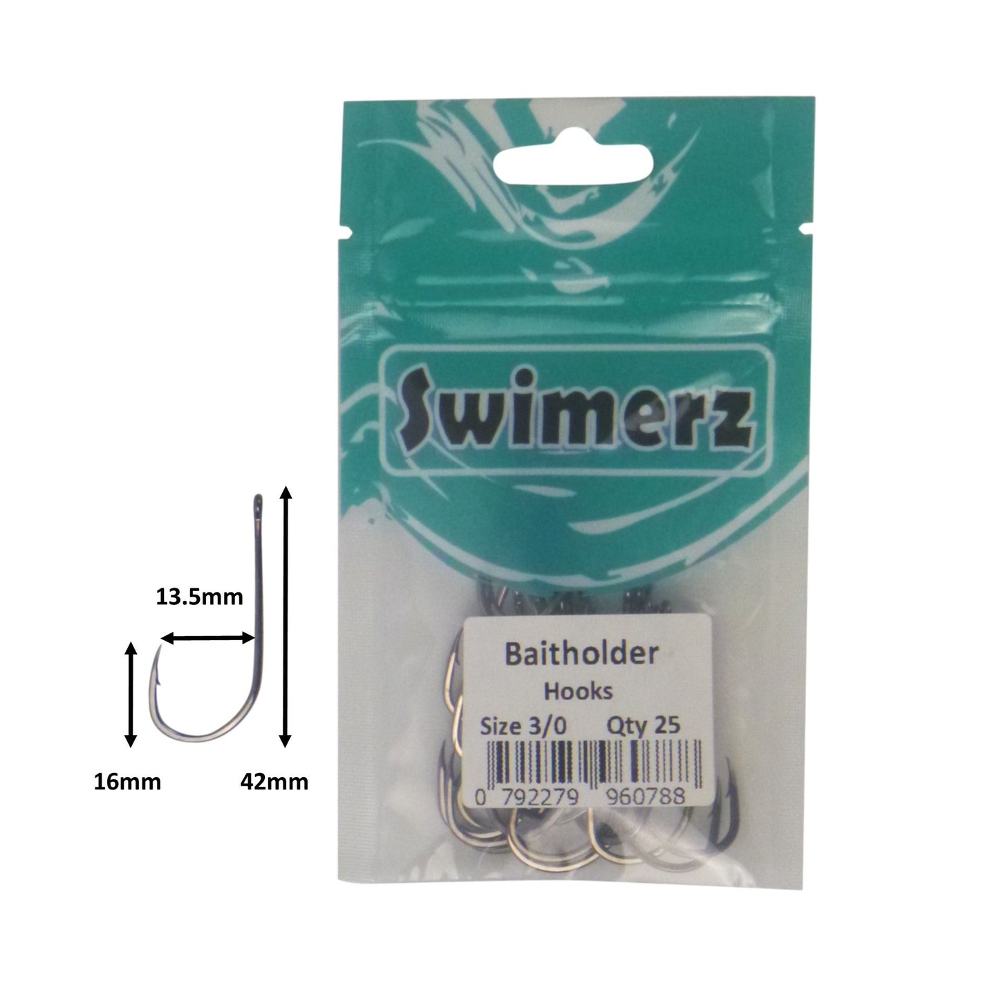 Swimerz 3/0 Baitholder Hook, Qty 25 - Image 3
