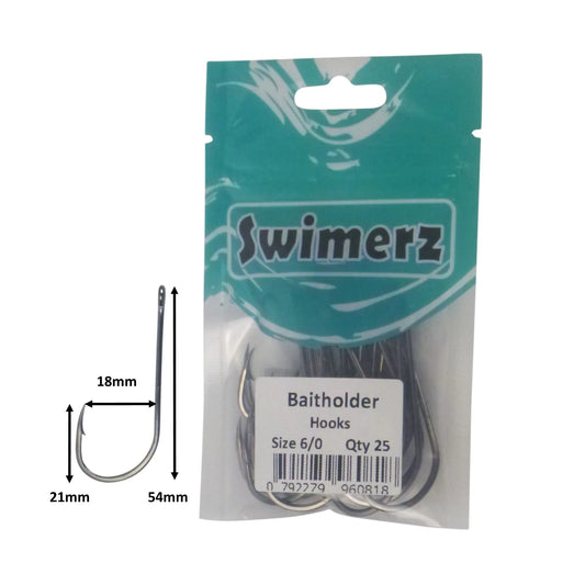 Swimerz 6/0 Baitholder Hook, Qty 25 - Image 3