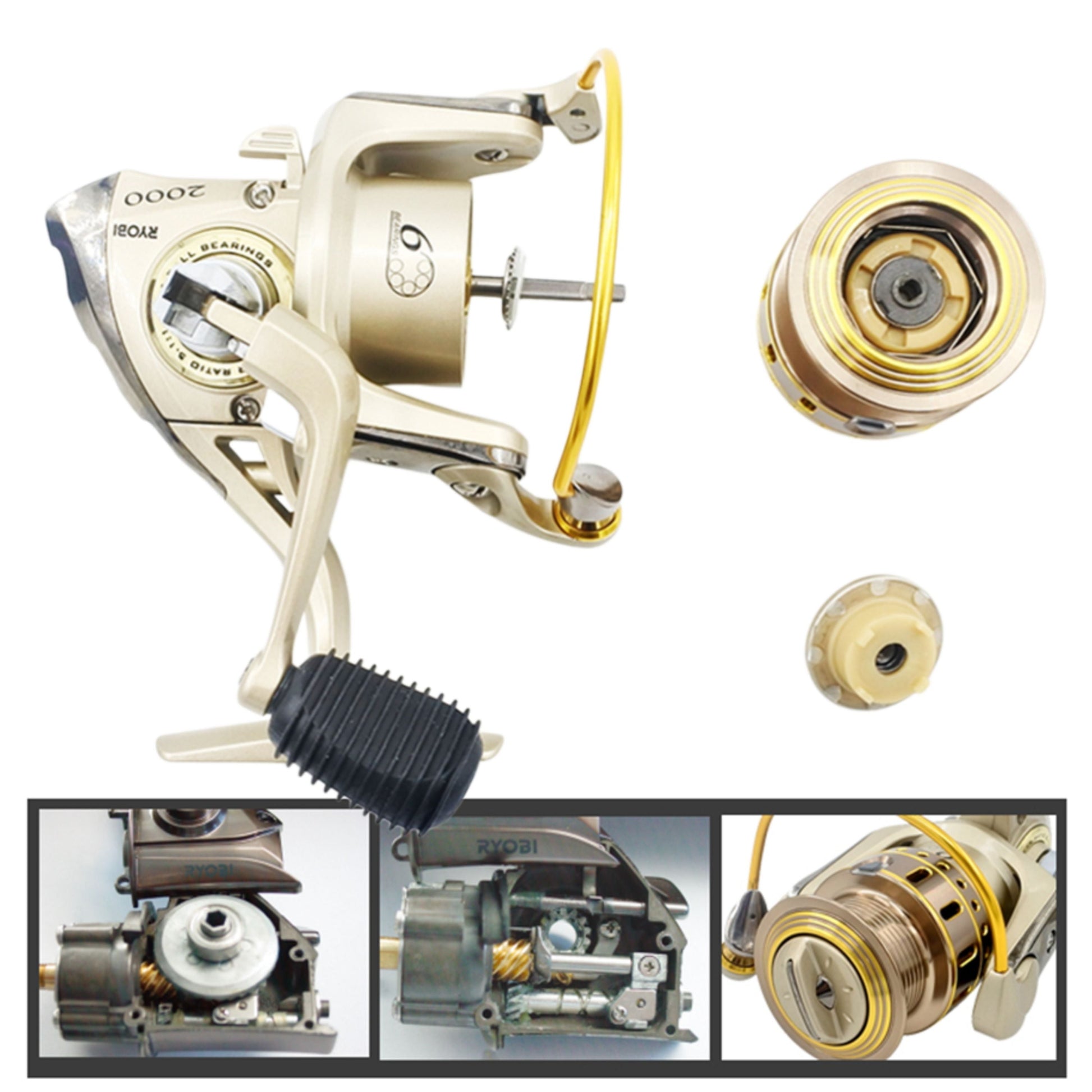 Ryobi Tresor 3000 Spinning Reel, 5:0:1 Gear Ratio 5+1 BB - Image 2