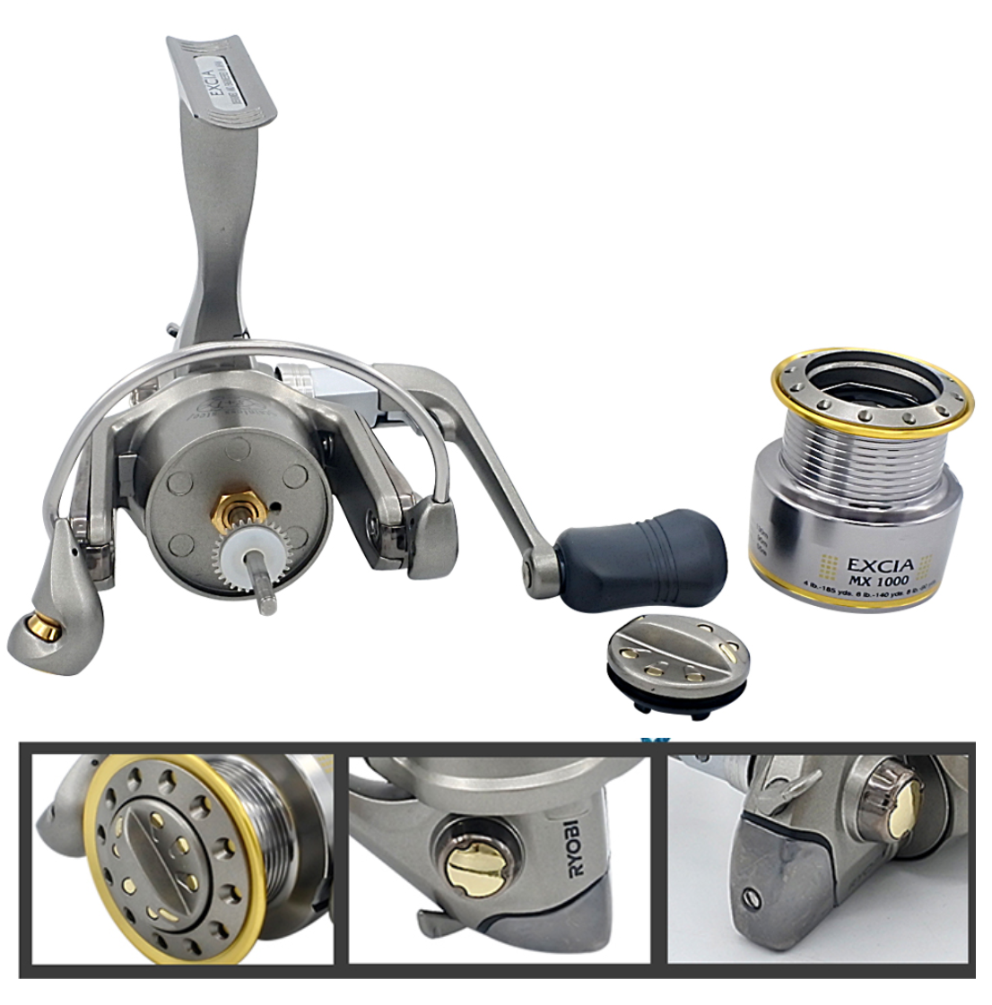 Ryobi Excia 3000 Spinning Reel, 4:9:1 Gear Ratio 8+1BB - Image 3