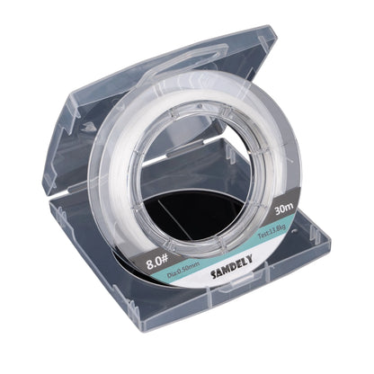 Samdely Clear Fluorocarbon Leader, #10, 35lb, 30Mtr - Image 2