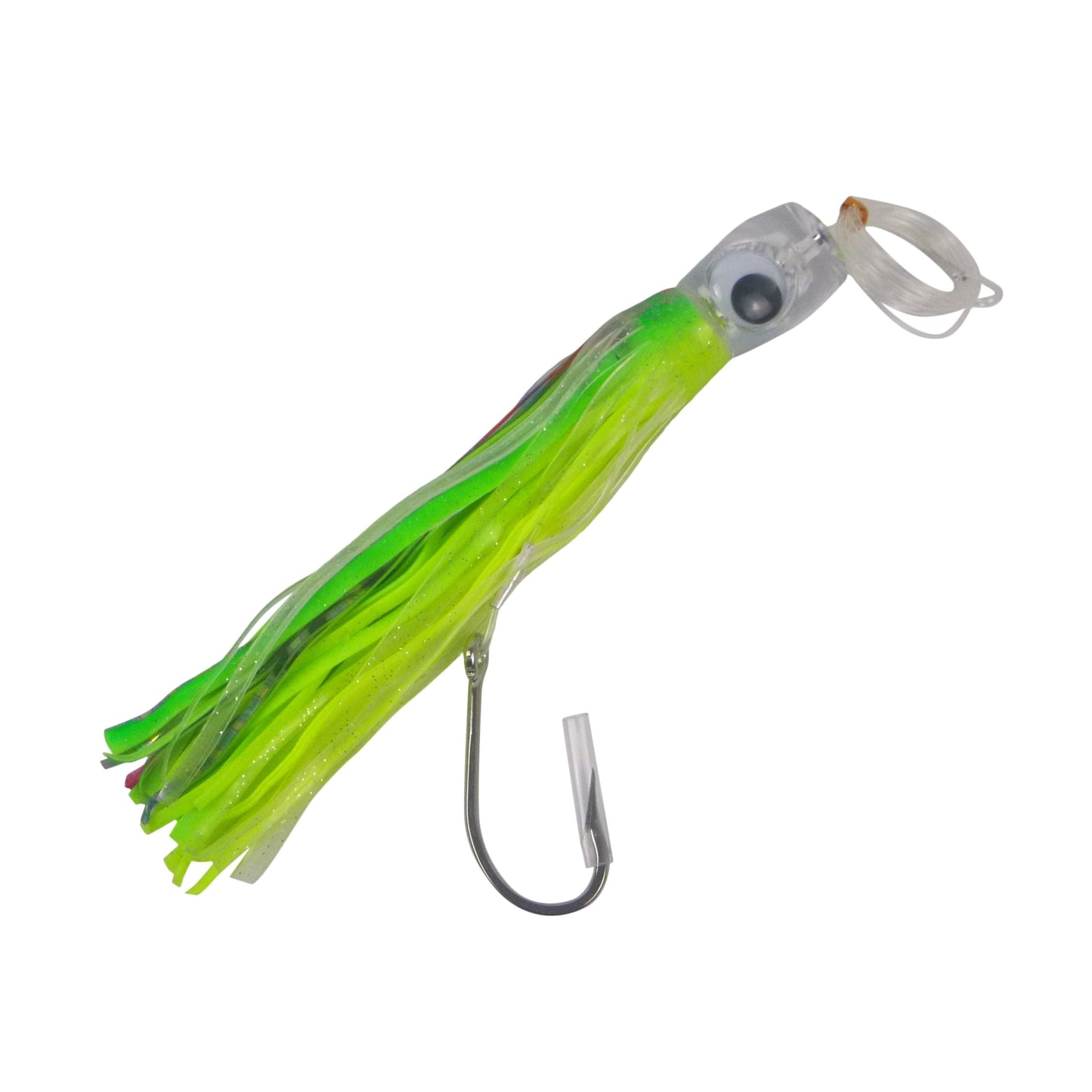Swimerz Trolling Lure Rigs, 95gm, 23cmL, Size 8/0 Hook, Lime Spider, 2 pack - Image 2