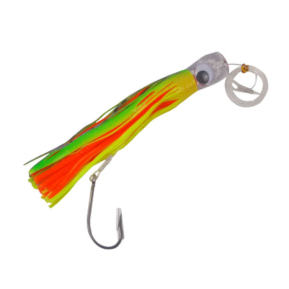Swimerz Trolling Lure Rigs, 95gm, 23cmL, Size 8/0 Hook, Orange Flare, 2 pack - Image 2