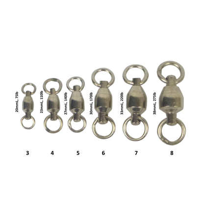 Swimerz Heavy Duty Ball Bearing Swivels, Size 5, 15 pack - Image 2