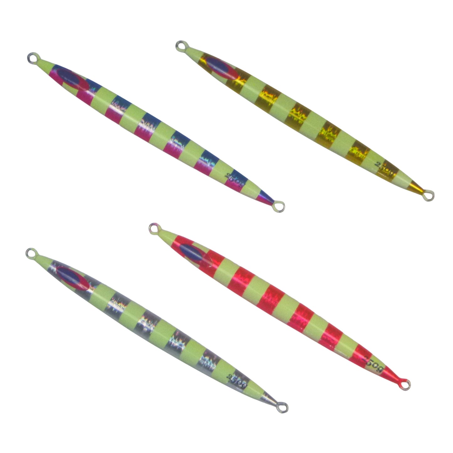 Finesse Lumo Fastdrop Jig, 250gm, Gold Stripe, Qty 2 - Image 2