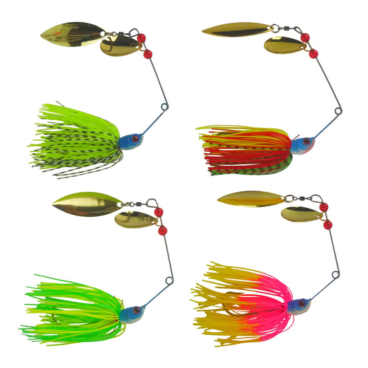 Dekoi 18gm LS20 Closed Eye Spinnerbait, Lime Green, Qty 2 - Image 2