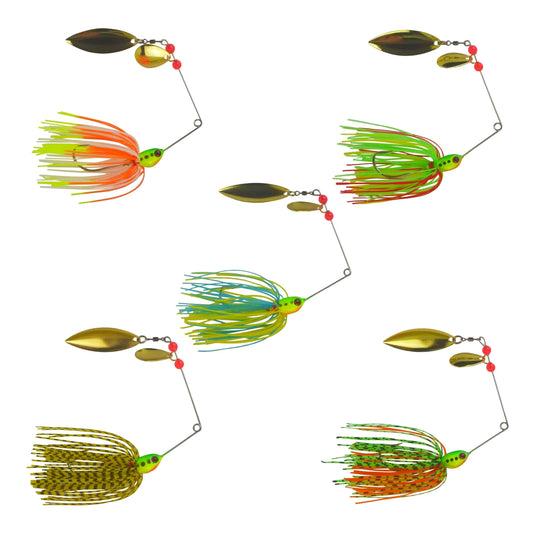 Dekoi 17gm LS21 Closed Eye Spinnerbait, Lemon Lime, Qty 2 - Image 2