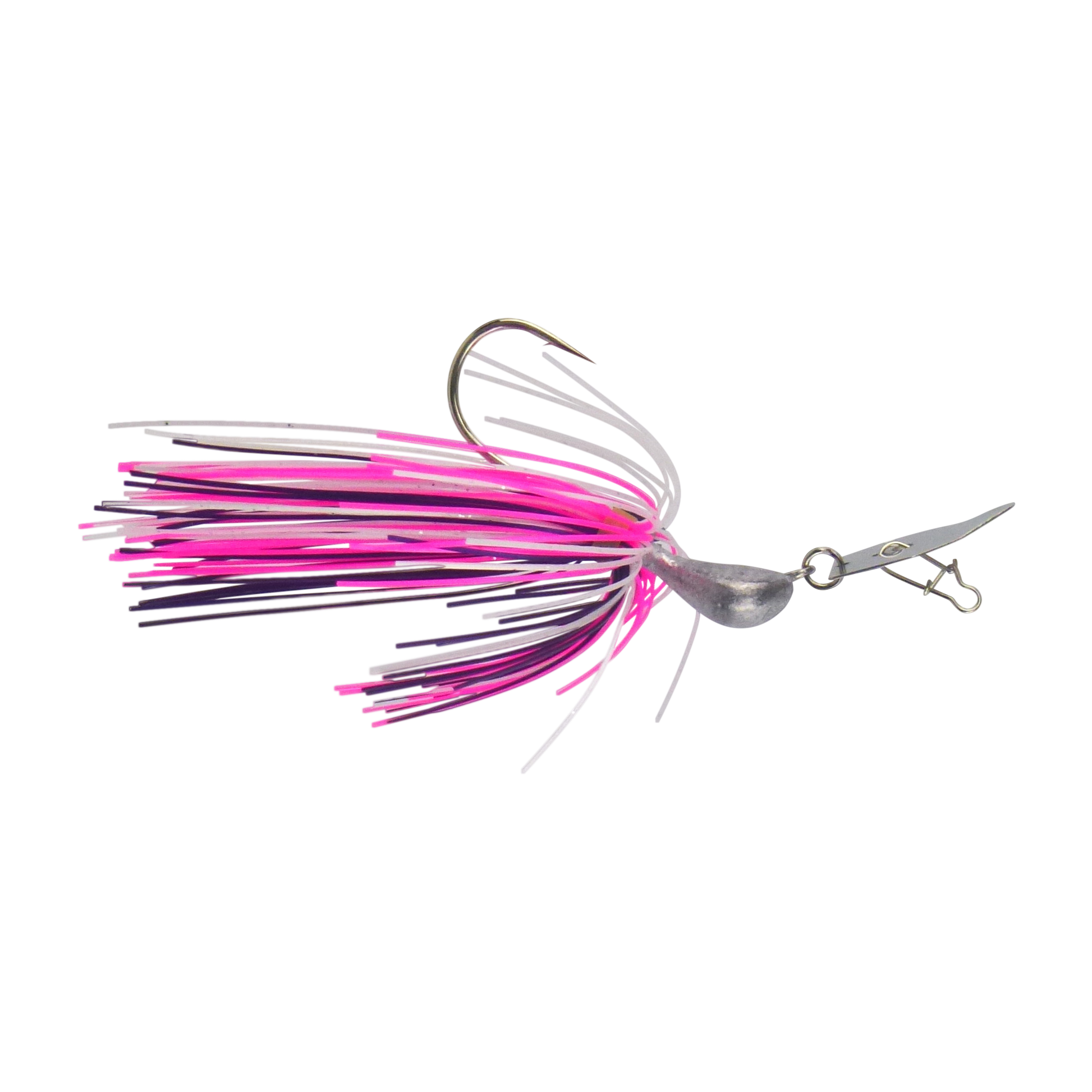 Dekoi 7gm Bladed Swim Jig, Chatterbait, Hot Flash, 2 pack