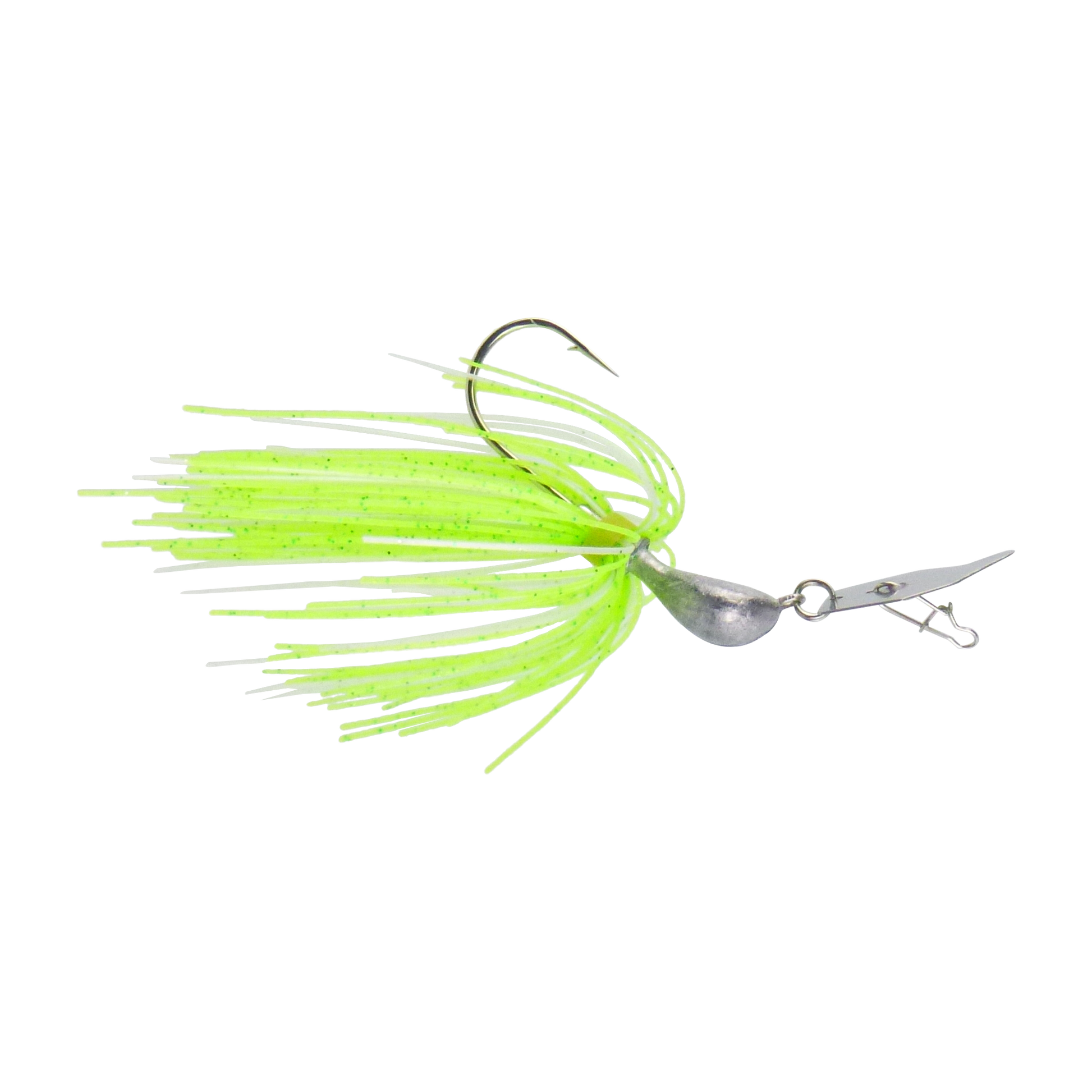 Dekoi 14gm Bladed Swim Jig, Chatterbait, Green Flash, 2 pack