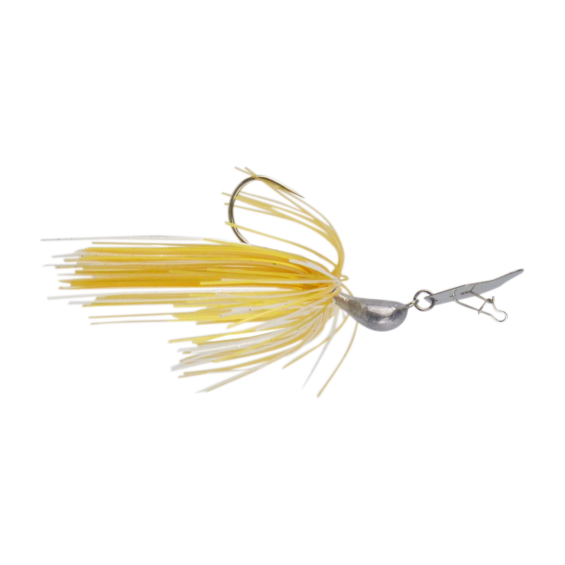 Dekoi 14gm Bladed Swim Jig, Chatterbait, Gold Shine, 2 pack