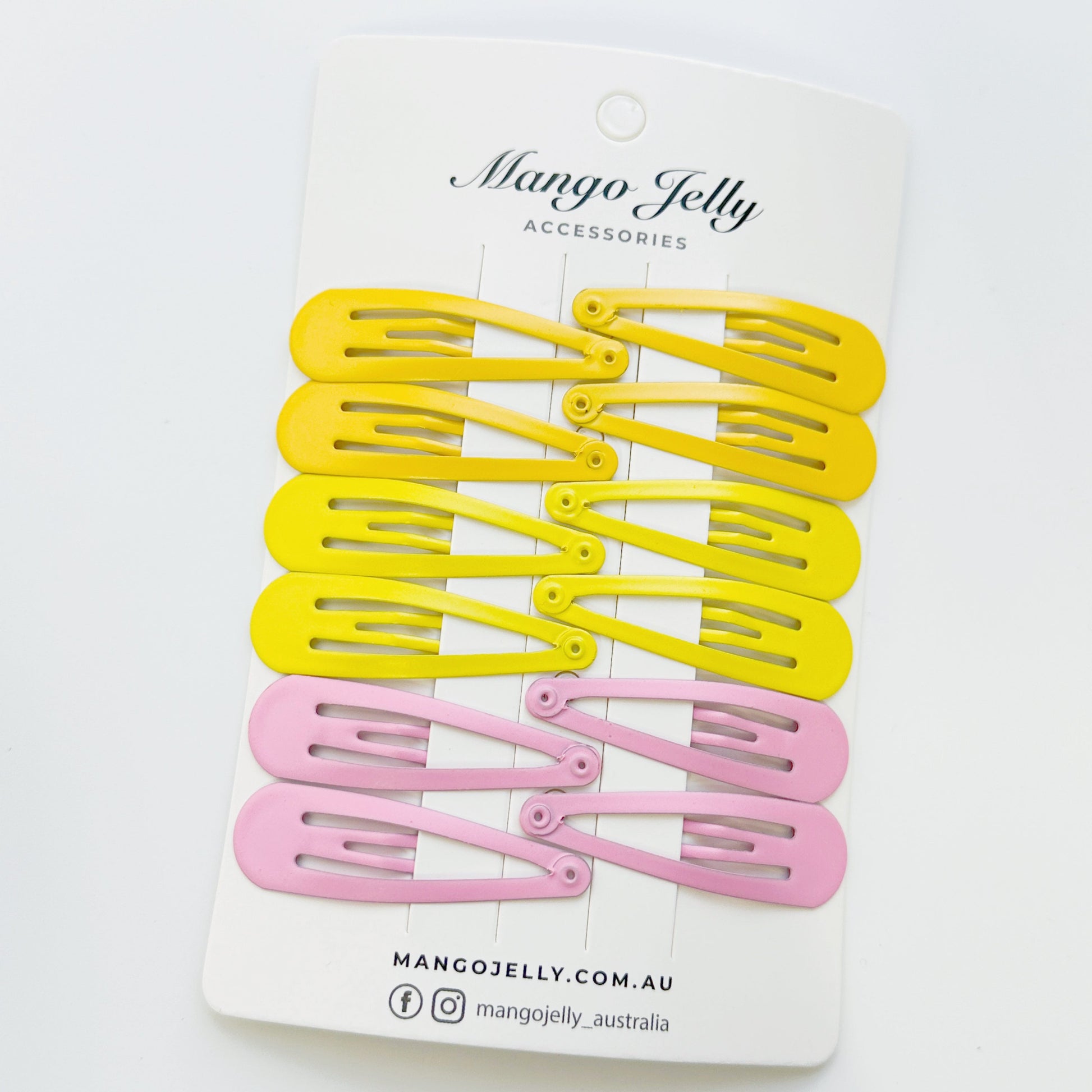 Essential Snap Hair clips - Lemon - 6 Pieces - Image 7