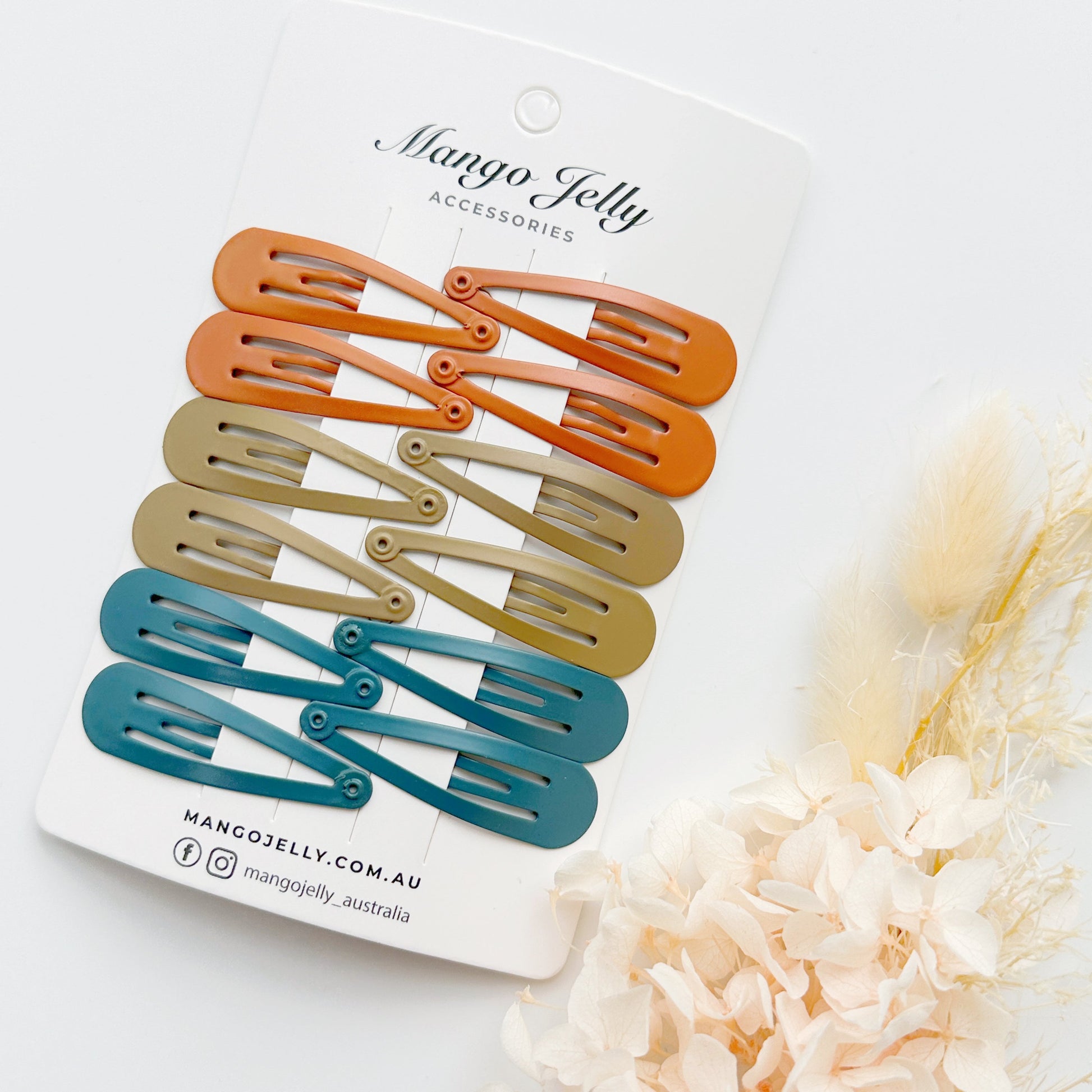 Essential Snap Hair clips - Natural - 6 Pieces - Image 2
