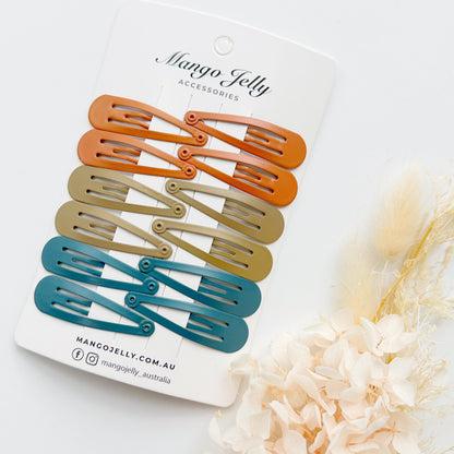 Essential Snap Hair clips - Natural - 6 Pieces - Image 2