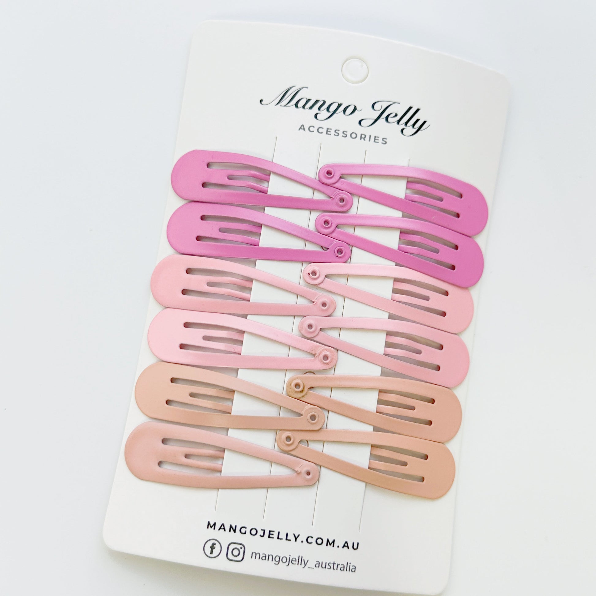 Essential Snap Hair clips - Pink - 12 Pieces - Image 5