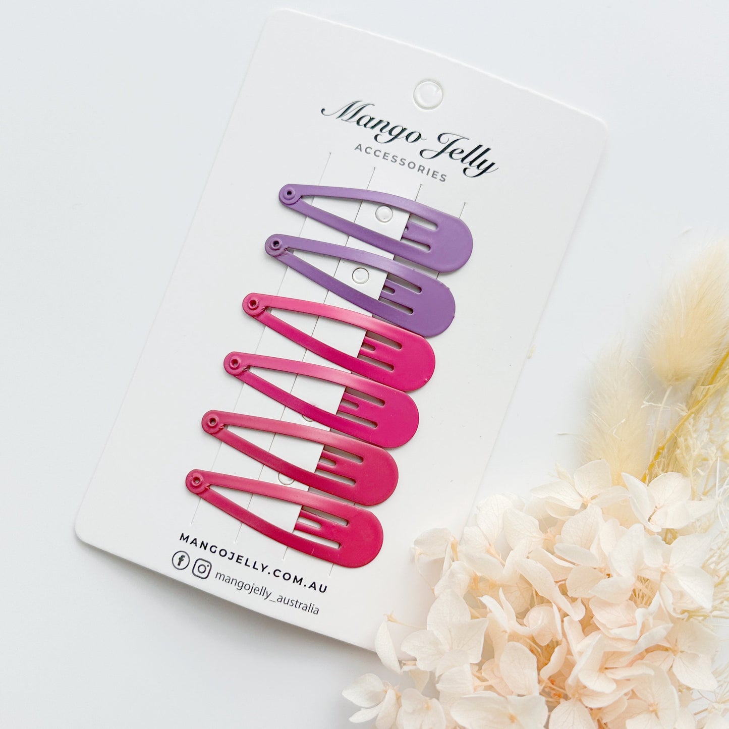 Essential Snap Hair clips - Rosie - 6 Pieces - Image 3