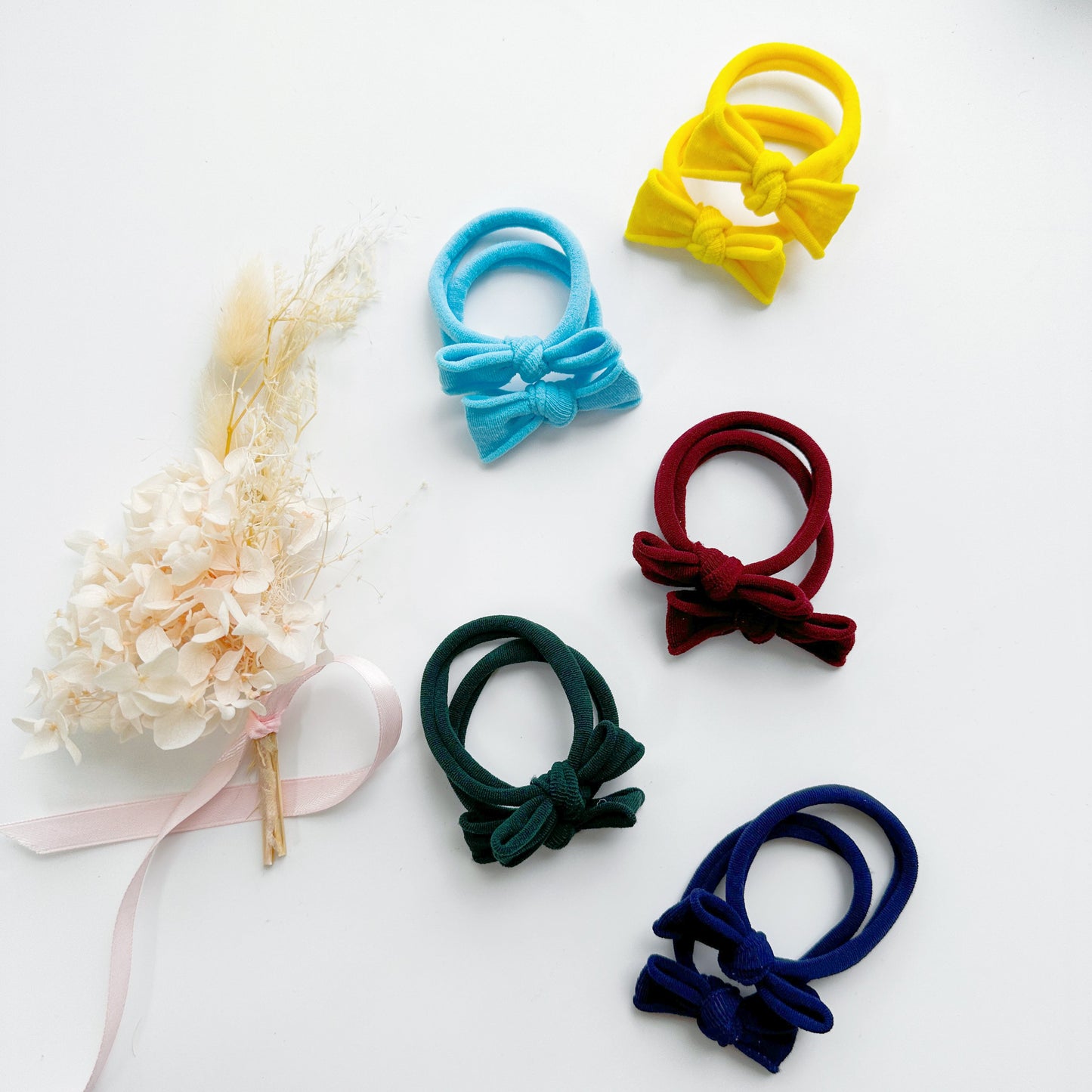 Handmade Simple Bows - School colours - Navy - 1 pairs
