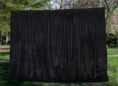 Large Thick Faux Mink Velvet Curtains Blockout 550x 230cm+Hook Pinch Pleat Black - Image 2