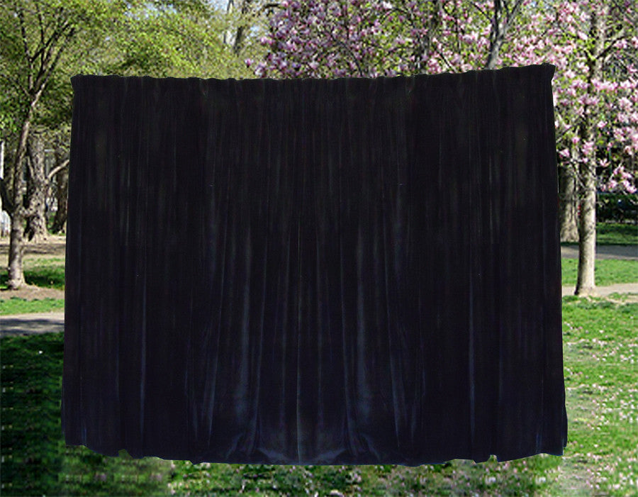 Large Velvet Curtains Black 600x230cm with 4m blockout+30 Hook, Pinch Pleat - Image 2