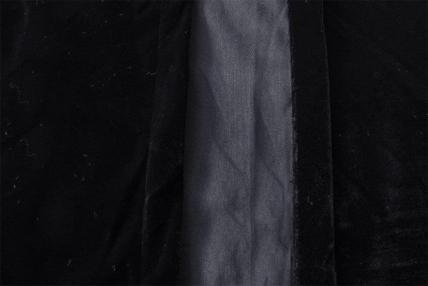 Large Velvet Curtains Black 600x230cm with 4m blockout+30 Hook, Pinch Pleat - Image 7