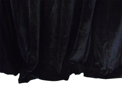 Large Velvet Curtains Black 600cm wide x 230cm Drop PINCH PLEAT+ 30 Hooks New - Image 4