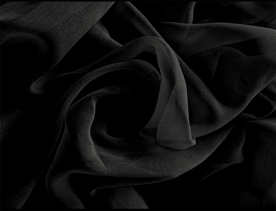 Sheer Voile Curtains 548cm wide 230cm Drop+30 Hooks Pinch Pleat New, Black - Image 3