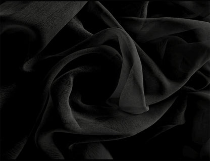 Sheer Voile Curtains 548cm wide 230cm Drop+30 Hooks Pinch Pleat New, Black - Image 3